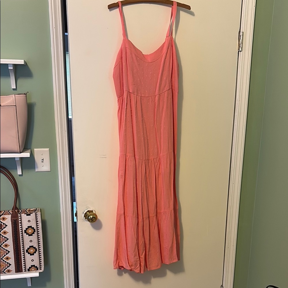 Elegant Pink Sleeveless Dress